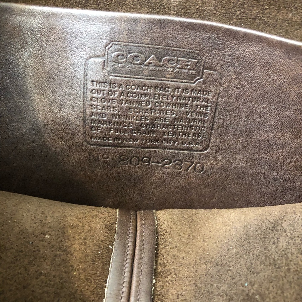 Coach Dark Brown Leather Men's Bag